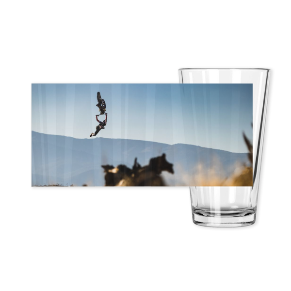 Motocross Pint Glass - Adam Jones Backflip Indian Air