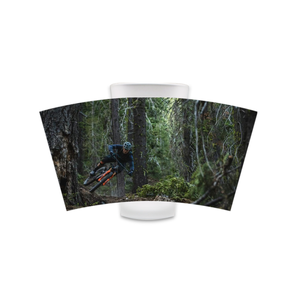 Enduro Mountain Biking Frosted Pint Glass - Tahoe Forest