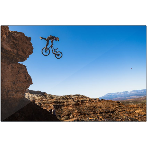 Mountain Biking Metal Prints - Brandon Semenuk Red Bull Rampage