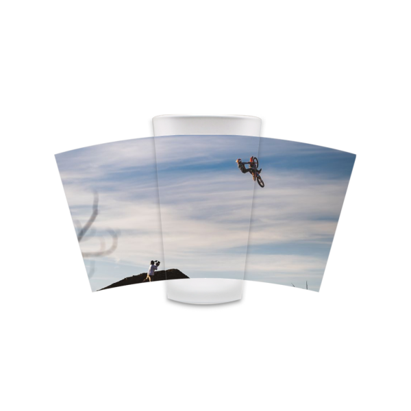 Motocross Frosted Pint Glass - Tyler Bereman Big Air