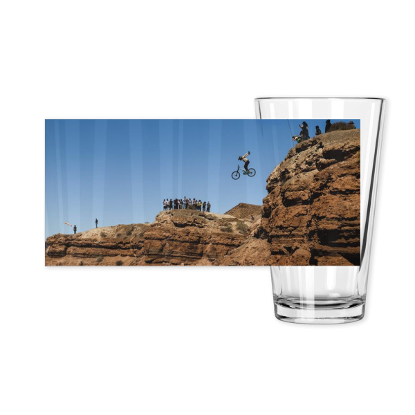 Freeride Mountain Biking Pint Glass - Kyle Strait