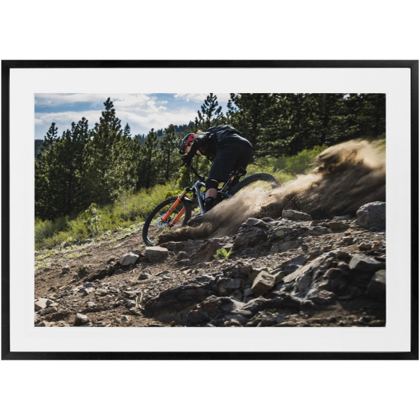 Framed Enduro Mountain Biking Print - Tahoe Roost