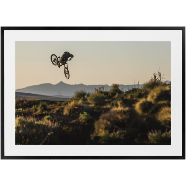 Framed Freeride Mountain Biking Print - Hayden Zablotny Whip