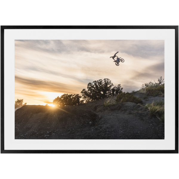 Framed Motocross Art Print - Jimmy Hill