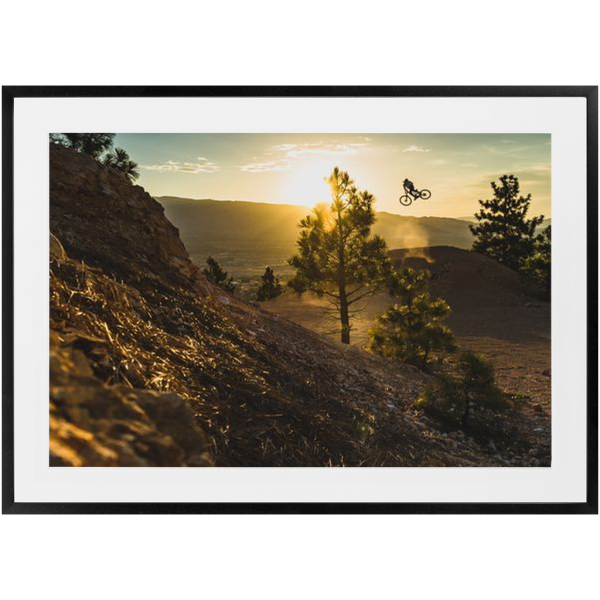 Framed Freeride Mountain Bike Print - Red Bull Illume Masterpiece