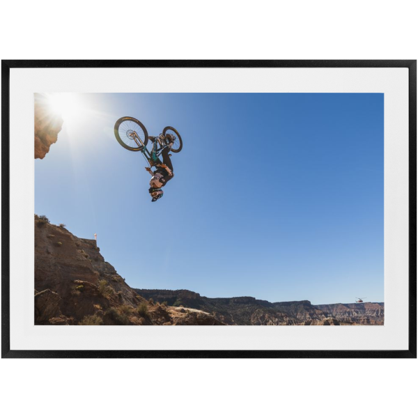 Framed Red Bull Rampage Art Print - Adolph Silva