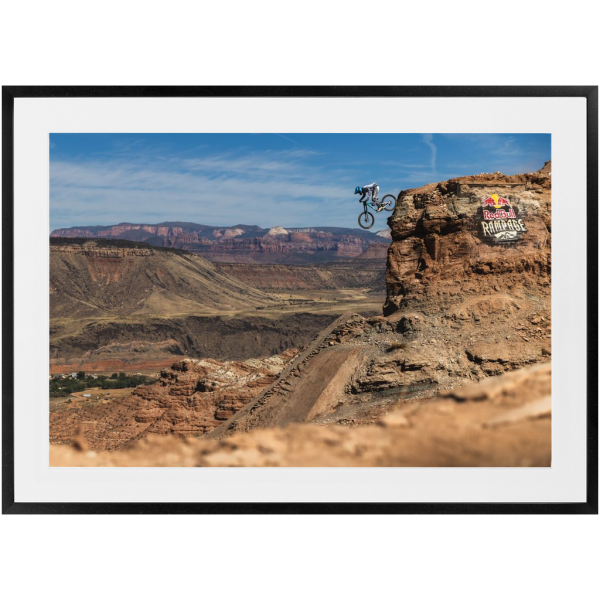 Framed Red Bull Rampage Art Print - Reed Boggs