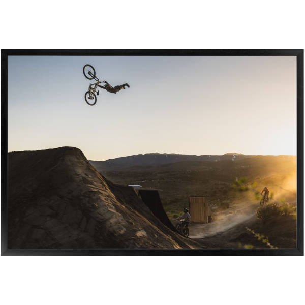 Framed Freeride Mountain Biking Print - Adolph Silva - Image 3