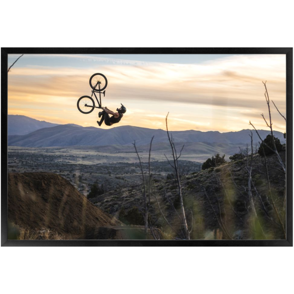 Framed Freeride Mountain Biking Print - Flipwhip - Image 3