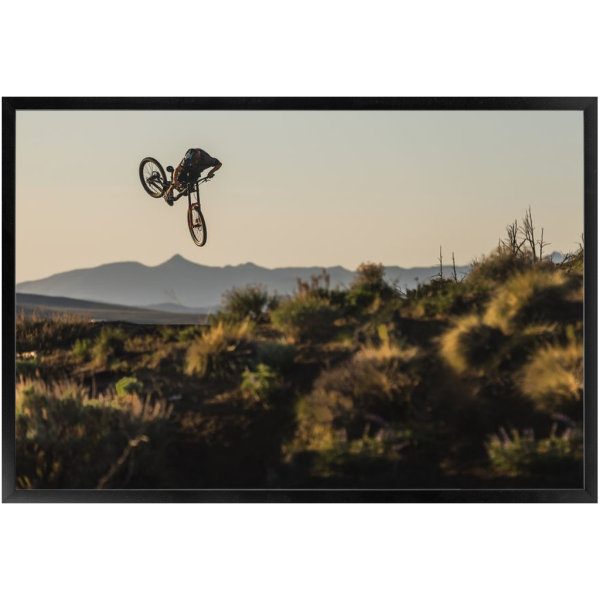 Framed Freeride Mountain Biking Print - Hayden Zablotny Whip - Image 3