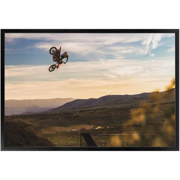 Framed Motocross Art Print - Tyler Bereman Sunset Whip - Image 3