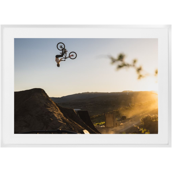 Framed Freeride Mountain Biking Print - Dj Brandt Flip - Image 4