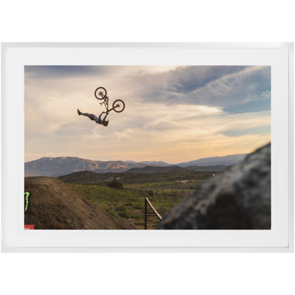 Framed Freeride Mountain Biking Print - Dj Brandt Superflip - Image 4