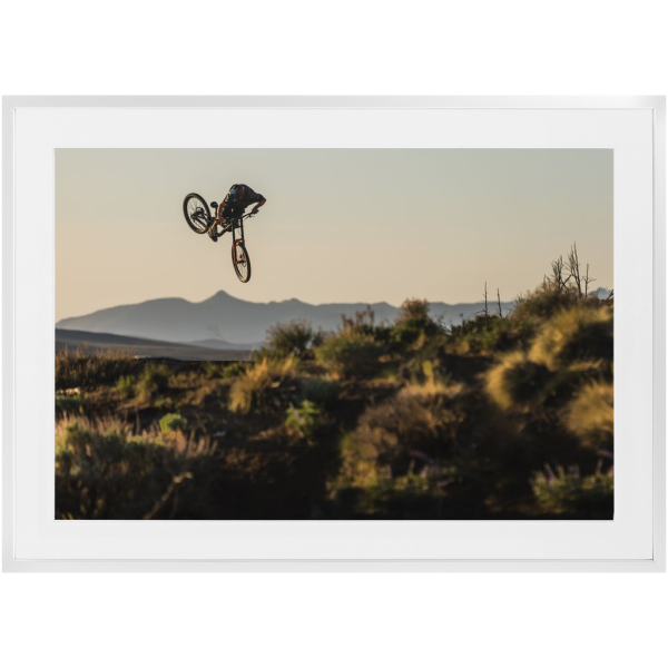 Framed Freeride Mountain Biking Print - Hayden Zablotny Whip - Image 4