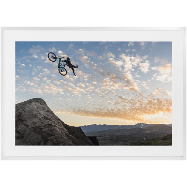 Framed Freeride Mountain Biking Print - Sunset Indian Air - Image 4