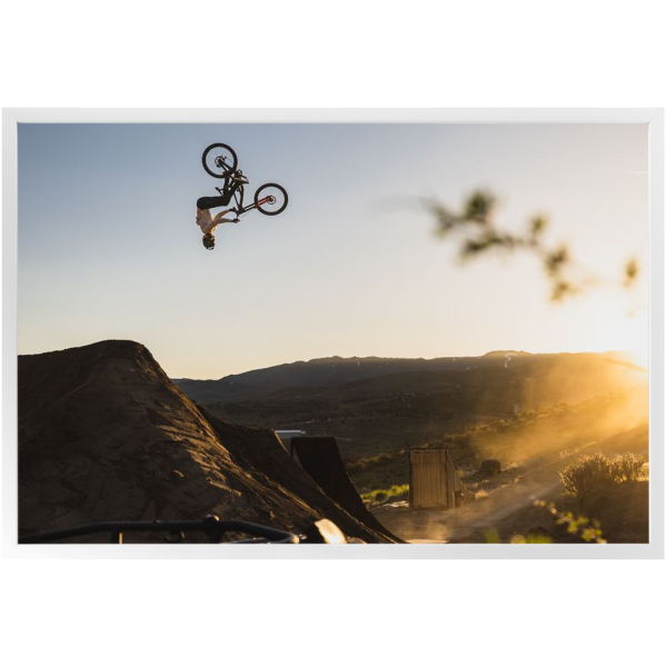 Framed Freeride Mountain Biking Print - Dj Brandt Flip - Image 5