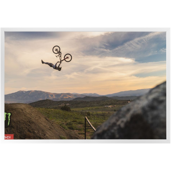 Framed Freeride Mountain Biking Print - Dj Brandt Superflip - Image 5