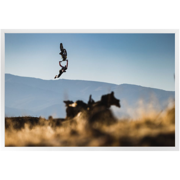 Framed Motocross Art Print - Adam Jones Backflip Indian Air - Image 5