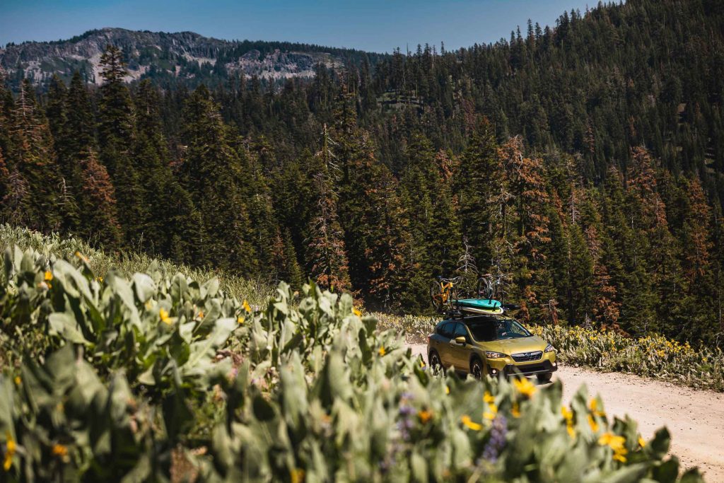 Subaru Crosstrek photo shoot in Lake Tahoe, CA. Photo by Ryan Cleek