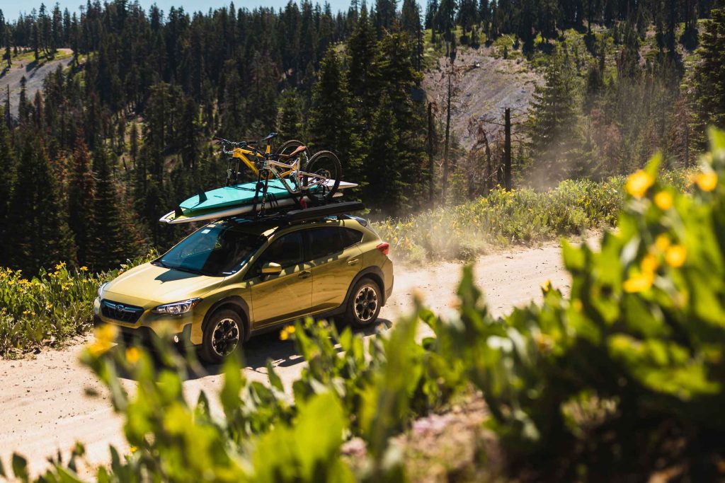 Subaru Crosstrek photo shoot in Lake Tahoe, CA. Photo by Ryan Cleek