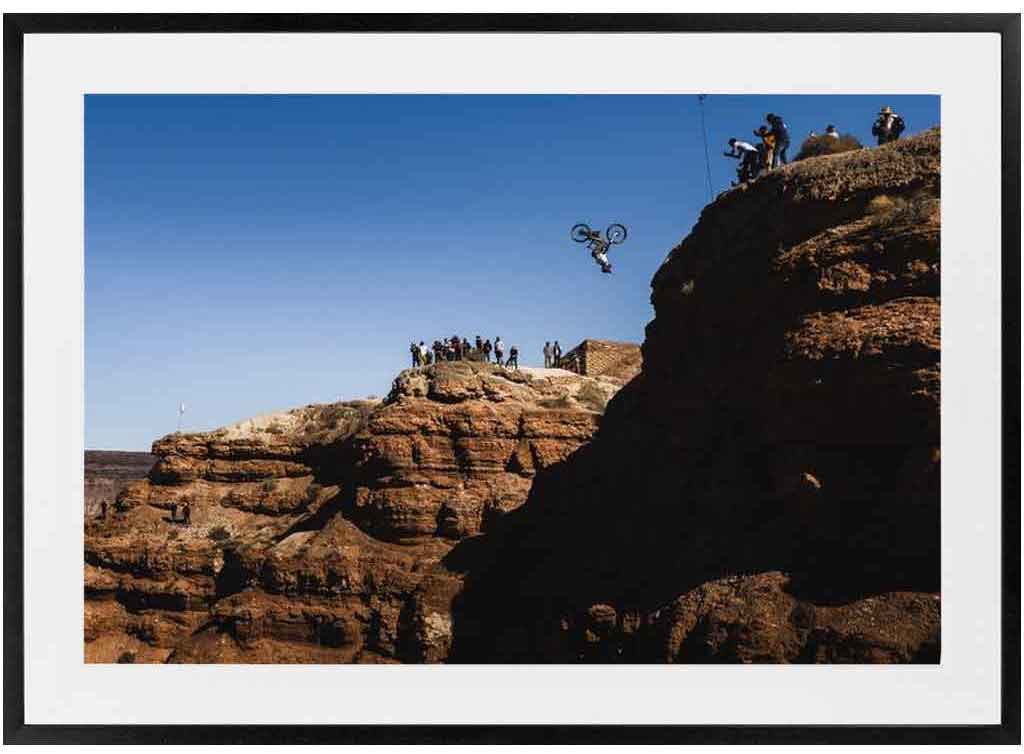 Cam Zink Red Bull Rampage Framed Art Print. Photo by Ryan Cleek