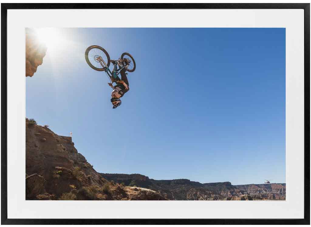 Adolph silva, Red Bull Rampage backflip. Winner World Sports Photography Awards Cycling category. Photo by Ryan Cleek