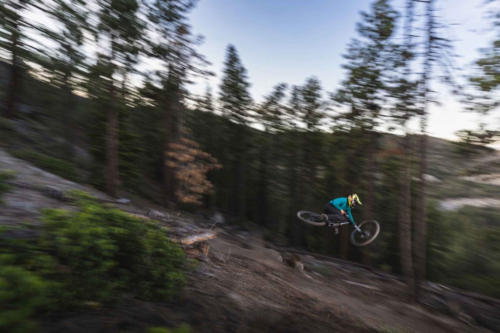 Specialized Demo mountain bike photo shoot in Lake Tahoe, CA. Photo by Ryan Cleek