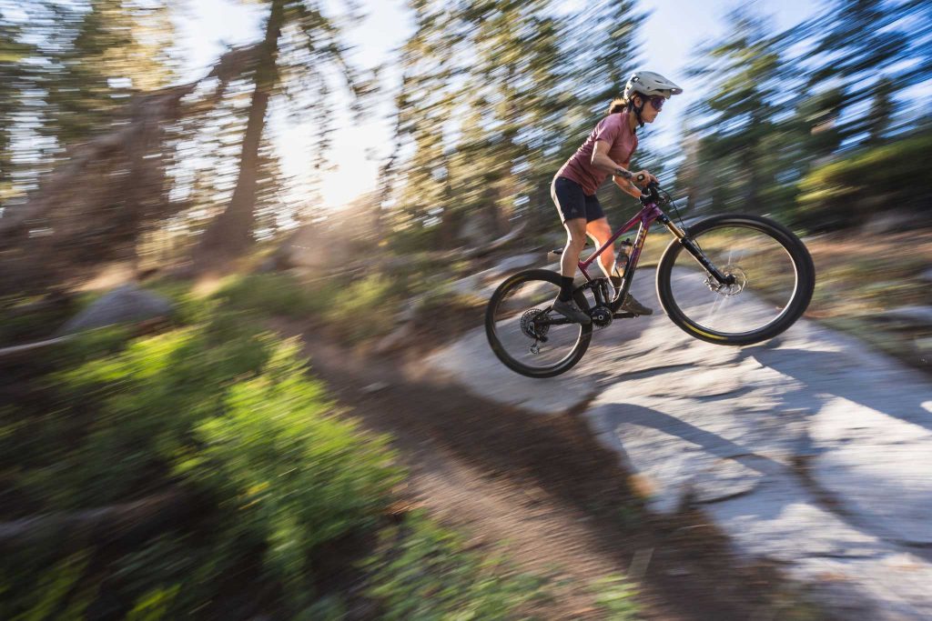 Liv pique mountain bike photo shoot by Ryan Cleek - Lake Tahoe mountain bike trails