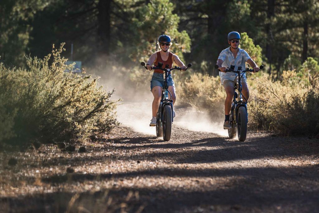  electric bike action photography capturing movement and ride feel of GoTrax F3