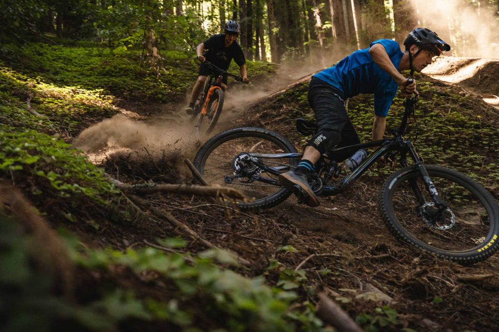 natural light mountain bike photography in real-world environments