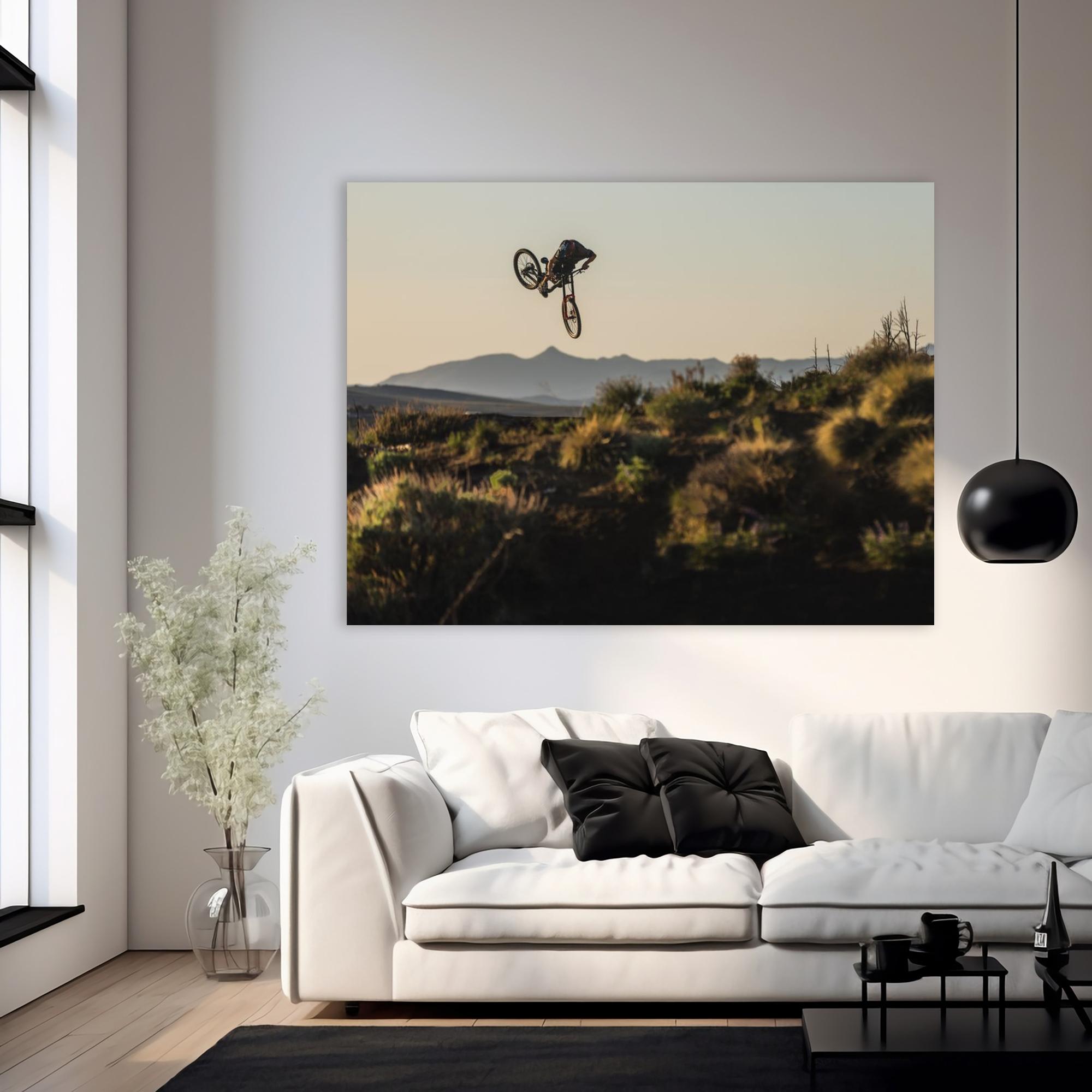 Hayden Zablotny Mountain Bike Poster - Sunset Whip