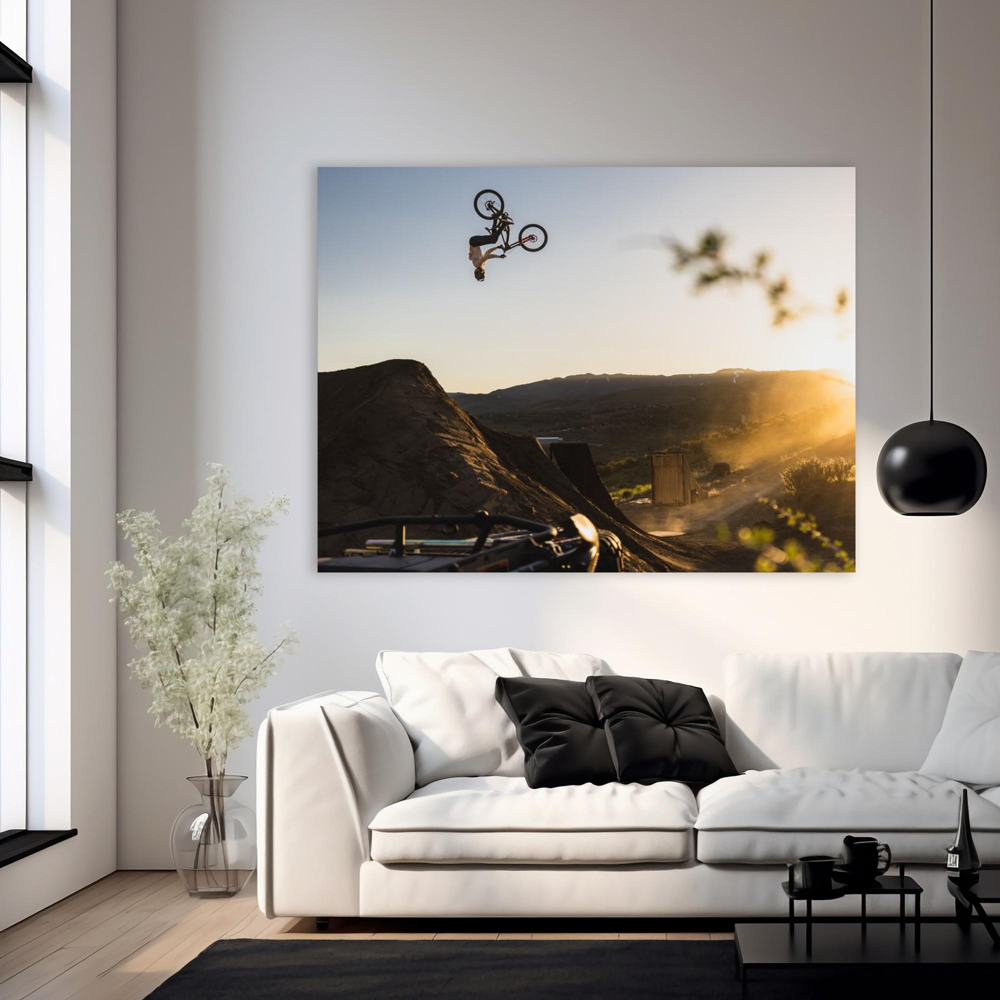 DJ Brandt Flip Poster - Mountain Bike Photography