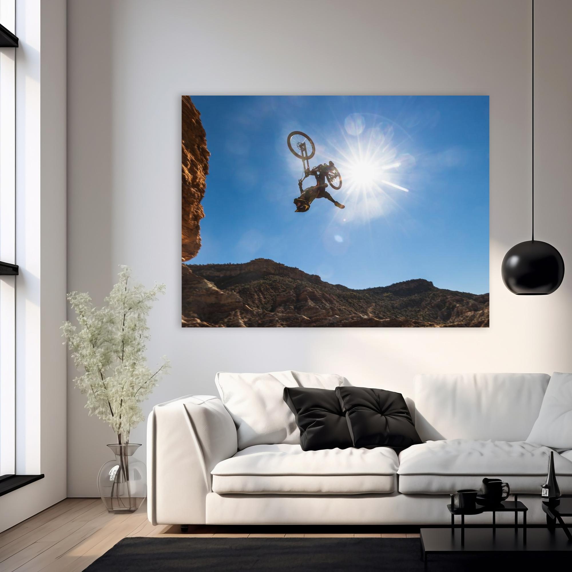 Kurt Sorge Mountain Bike Poster - Rampage Backflip