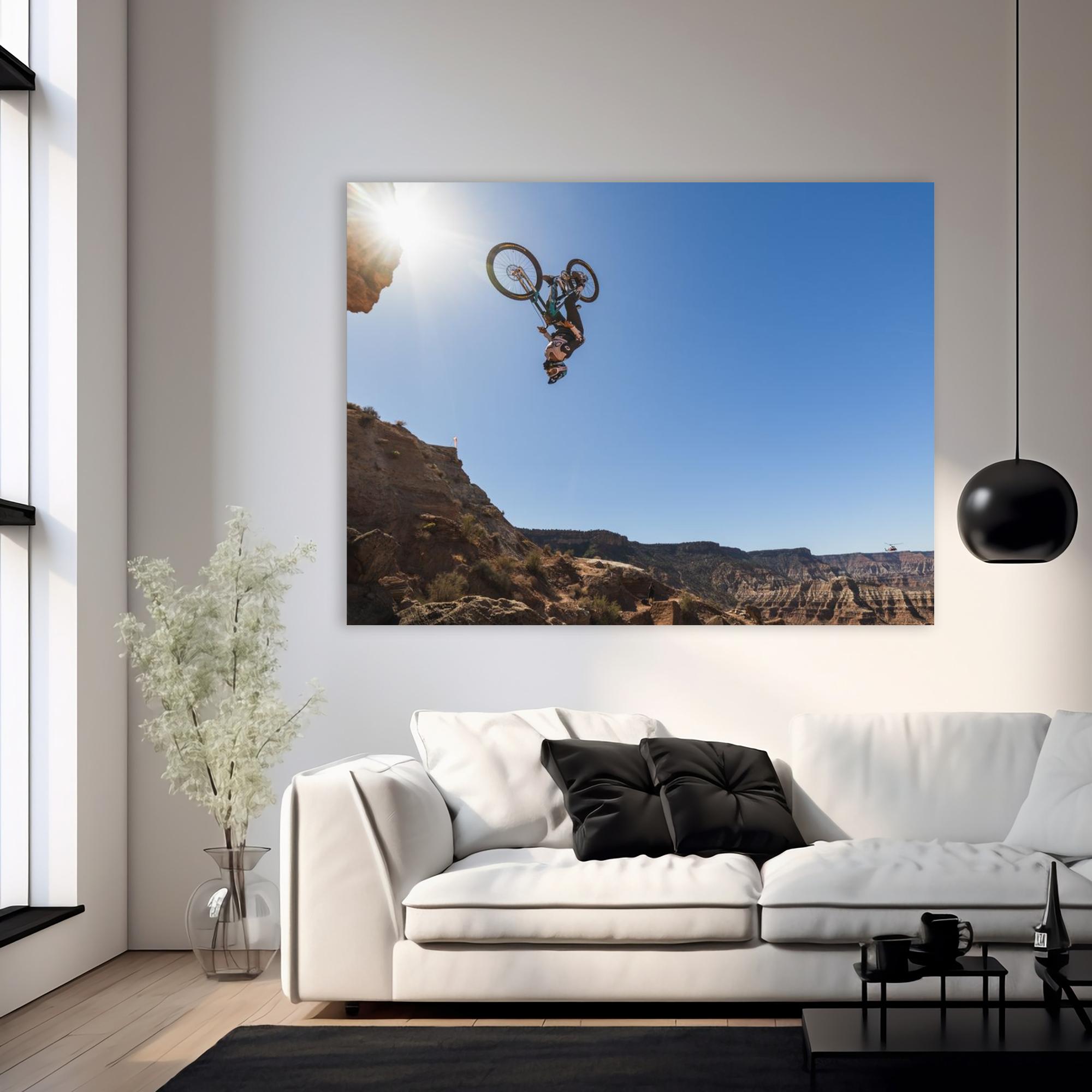 Adolf Silva Mountain Bike Poster - Rampage Backflip